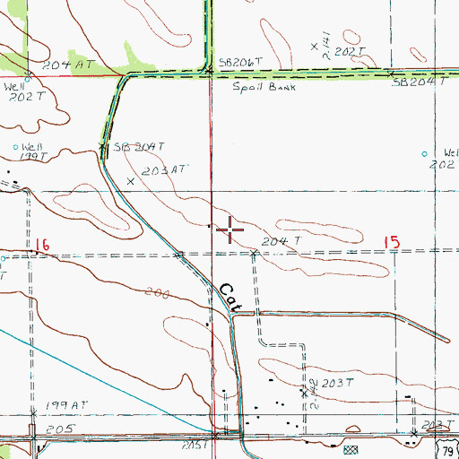 Topographic Map of Township of Oak Forest, AR