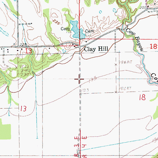 Topographic Map of Township of Union, AR