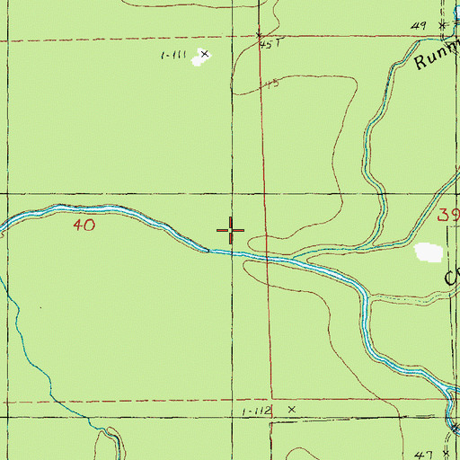 Topographic Map of Cavass Bayou, MS