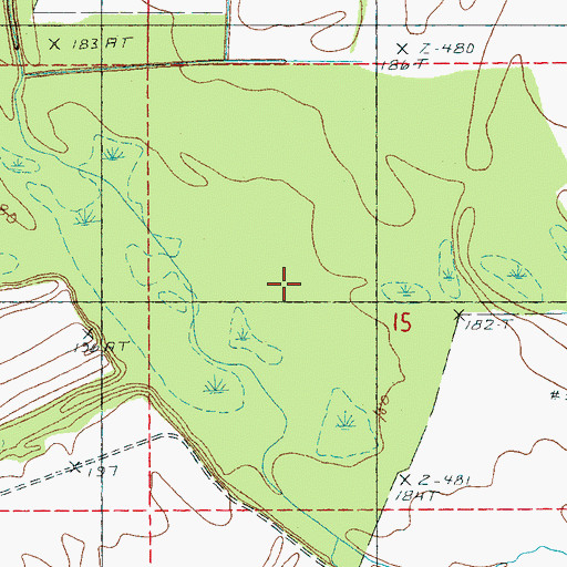 Topographic Map of Township of Walnut (historical), AR