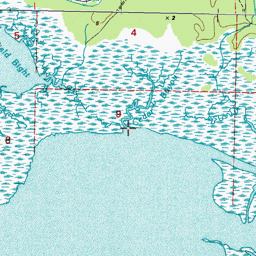 Topographic Map of Cedar Bayou, MS