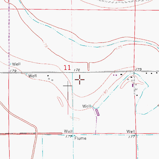 Topographic Map of Township of Choctaw, AR