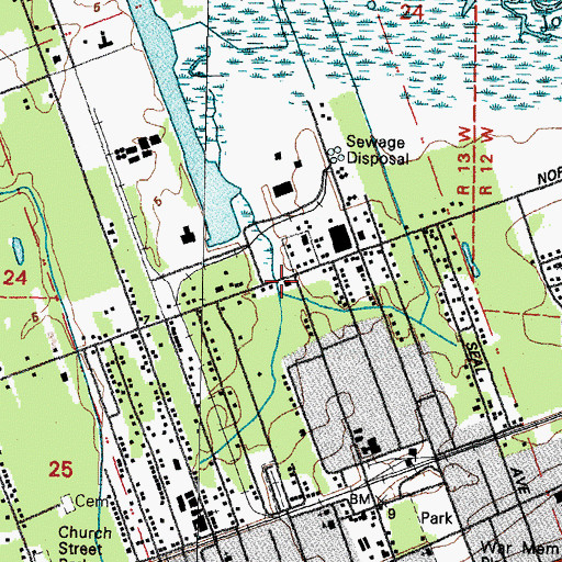 Topographic Map of Charles Asmand Claim, MS