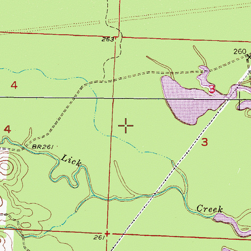 Topographic Map of Township of Cleveland, AR