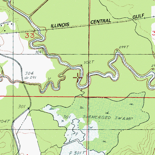 Topographic Map of Chunky Creek, MS