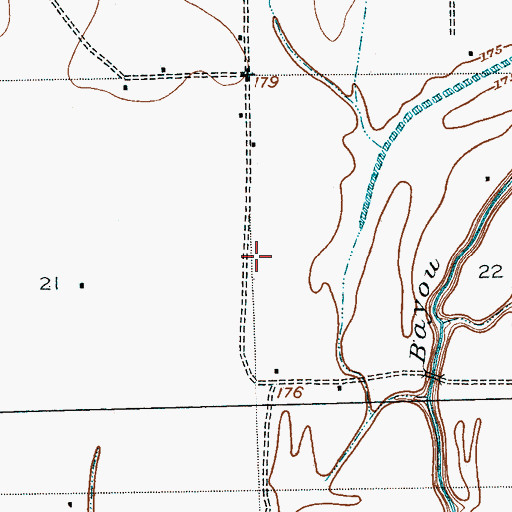 Topographic Map of East Dubbs Church, MS