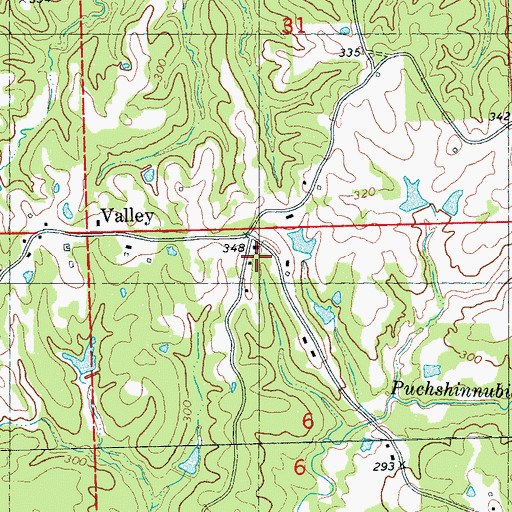 Topographic Map of Church of Christ, MS