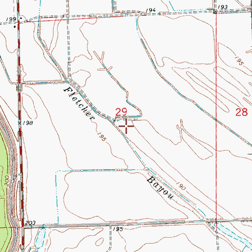 Topographic Map of Cistern Hill Church, MS