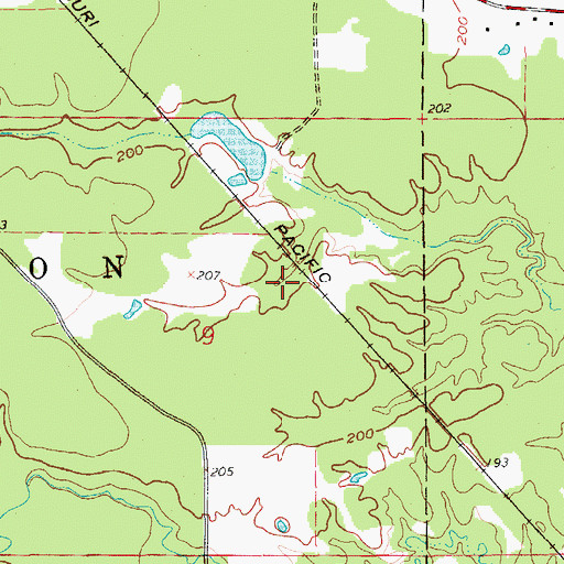 Topographic Map of Drew County, AR