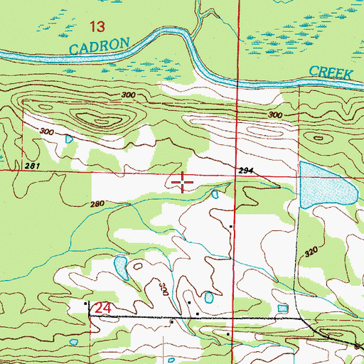 Topographic Map of Faulkner County, AR