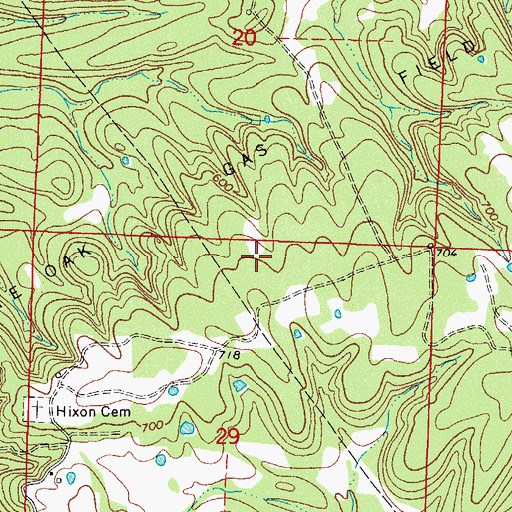 Topographic Map of Franklin County, AR