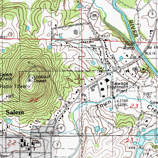 Topographic Map of Fulton County, AR