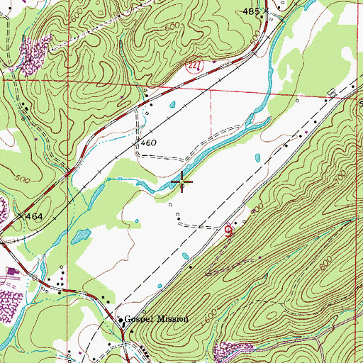 Topographic Map of Garland County, AR