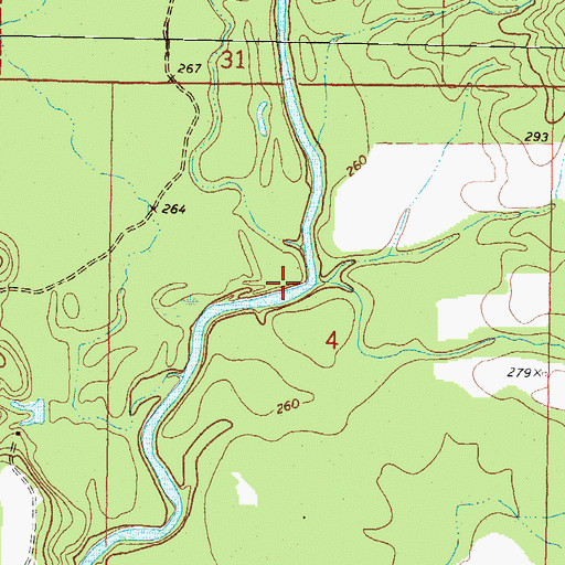 Topographic Map of Clear Creek, MS