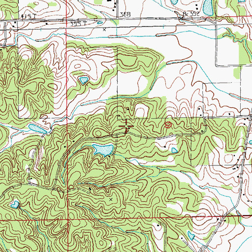 Topographic Map of Greene County, AR