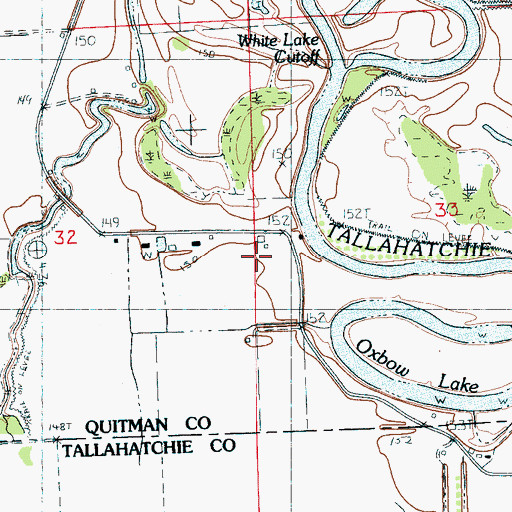 Topographic Map of Clear Creek Church, MS