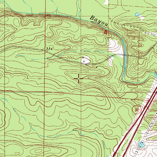 Topographic Map of Hot Spring County, AR