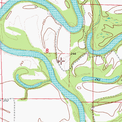 Topographic Map of Lawrence County, AR