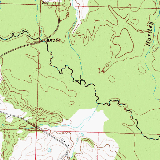Topographic Map of Colbert Branch, MS