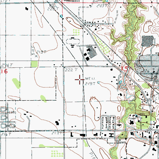 Topographic Map of Lee County, AR