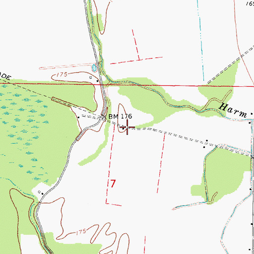 Topographic Map of Champion (historical), AR