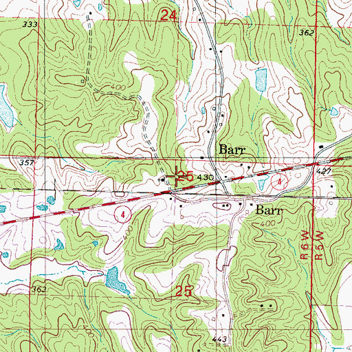 Topographic Map of Coleman School, MS
