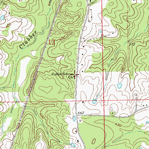 Topographic Map of Collin Grove Church, MS