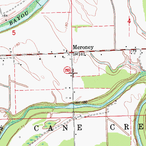 Topographic Map of Lincoln County, AR