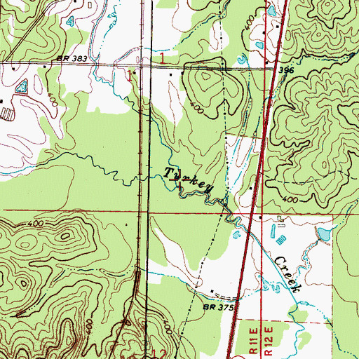 Topographic Map of Concobona Creek, MS