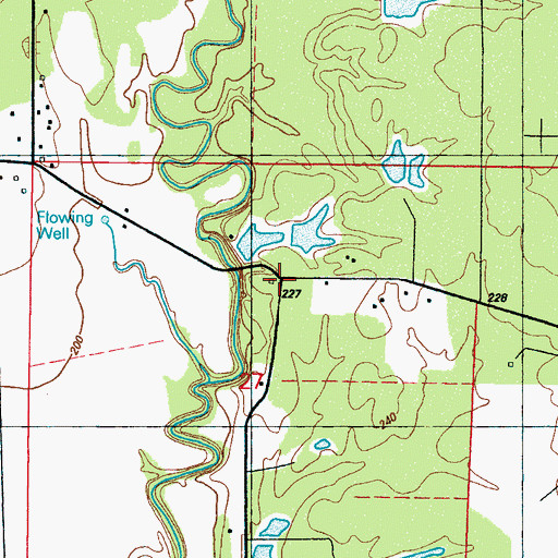 Topographic Map of Concord Number 2 Church, MS
