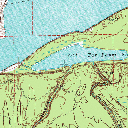 Topographic Map of Concordia Bayou, MS