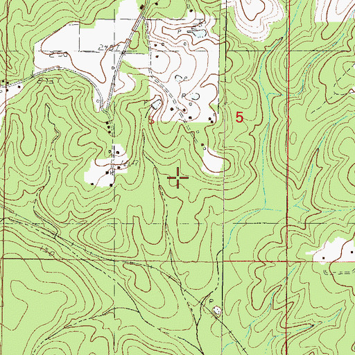 Topographic Map of Congress Church, MS