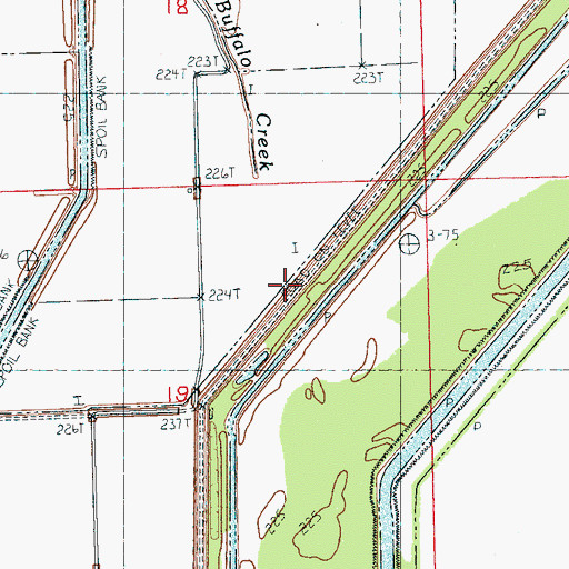 Topographic Map of Buffalo Creek, AR