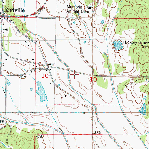 Topographic Map of Connewah Bottom, MS