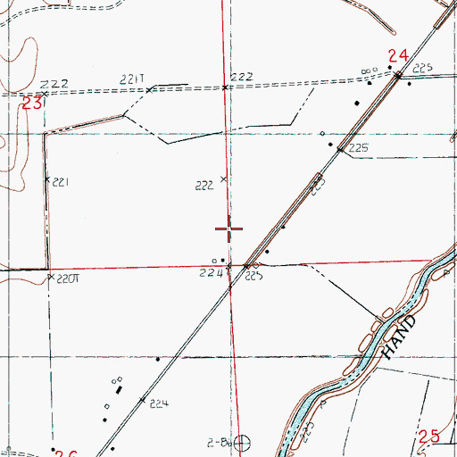 Topographic Map of Jernigan School, AR