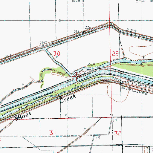 Topographic Map of Right Hand Chute Little River, AR
