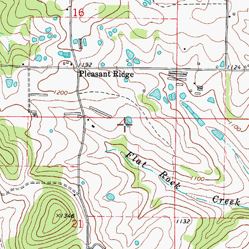 Topographic Map of Township of Cross, AR