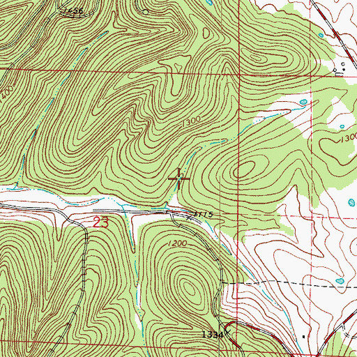 Topographic Map of Township of Franklin, AR