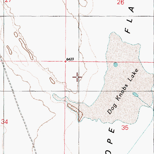 Topographic Map of Antelope Flat, AZ