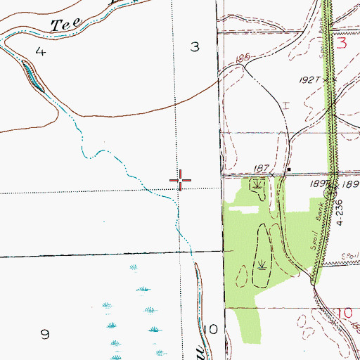 Topographic Map of Cypress Grove Church, MS