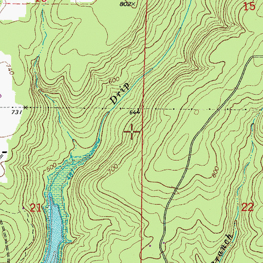 Topographic Map of Township of Francis, AR