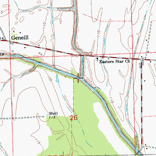 Topographic Map of Deep Slough, MS
