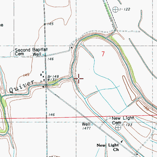 Topographic Map of Deep Slough, MS