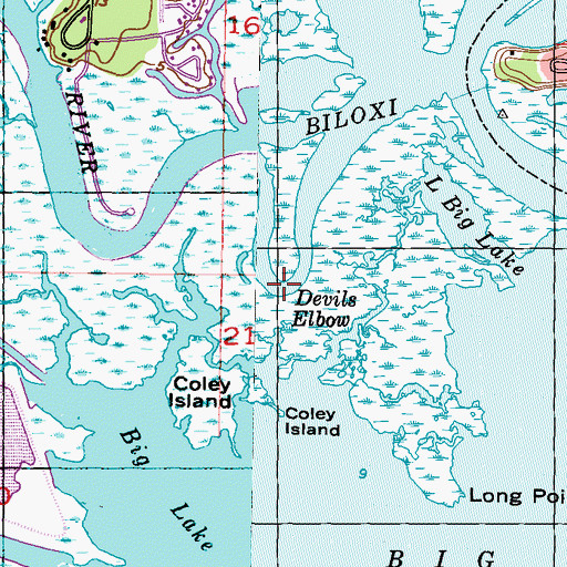 Topographic Map of Devils Elbow, MS