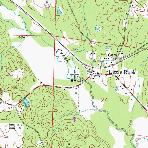 Topographic Map of Dorman Branch, MS