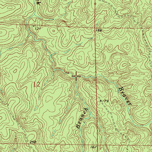 Topographic Map of Dove Branch, MS