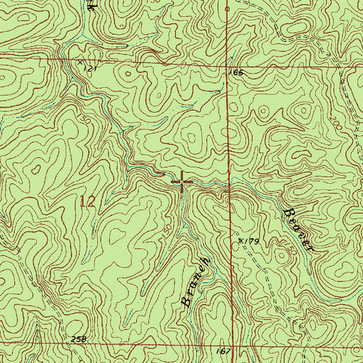 Topographic Map of Dove Branch, MS