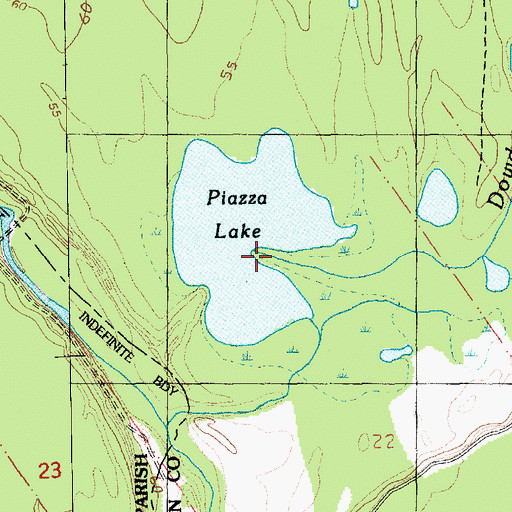 Topographic Map of Dowd Creek, MS