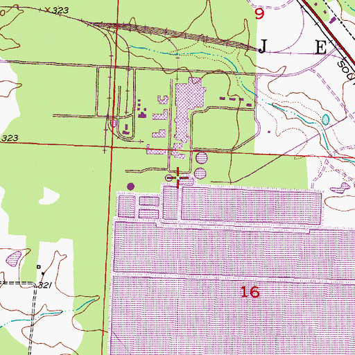 Topographic Map of Township of Jefferson, AR