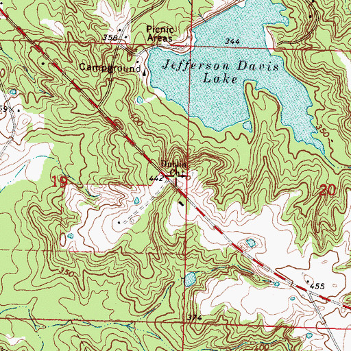 Topographic Map of Dublin Church, MS